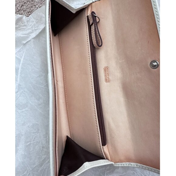Coach Ivory Long Wallet Wristlet - Picture 8 of 11